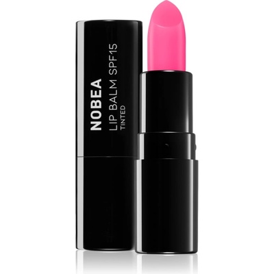 NOBEA Day-to-Day Lip Balm SPF 15 Tinted балсам за устни SPF 15 #L03 Peony pink 4 гр