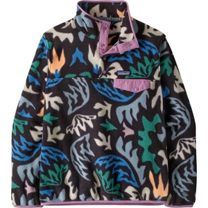 Patagonia Дамски поларен пуловер Patagonia Women's Lightweight Synchilla Snap-T Fleece Pullover Fleece jumper - Kaleido: Black (105-0968-6712)