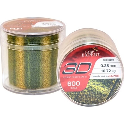 Carp Expert Monofil 3D 600 m 0,35 mm 15,11 kg
