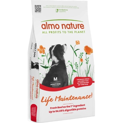 Almo Nature Holistic Adult hovězí s rýží Medium 2 x 12 kg