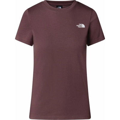 The North Face Dámske tričko W S/S SIMPLE DOME SLIM TEE vínová biela