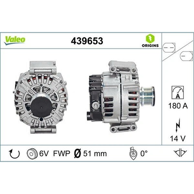 VALEO Alternátor VALEO 439653