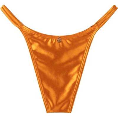Bershka Долнище на бански тип бикини оранжево, размер S