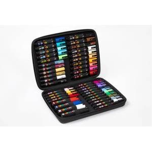 uni Комплект маркери за декорация в чанта, UNI "Posca", 40 броя 2UPC40DB (2UPC40DB)