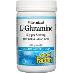 Natural Factors L-Glutamine Micronized/ Л-Глутамин (микронизиран) х 300 g / 60 дози Natural Factors (2804 NF)
