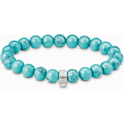 Thomas Sabo náramek na charm Imitation turquoise X0293-404-17
