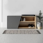 ASIR GROUP Шкаф за обувки FIONA 37x104 cм кафяв/антрацит (AS0943)