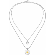 La Petite Story Dvojitý kvetinový náhrdelník s príveskami love LPS10ASD05