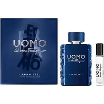 Salvatore Ferragamo Set Salvatore Ferragamo: Uomo Urban Feel, Eau De Toilette, For Men, 10 ml Uomo Urban Feel, Eau De Toilette, For Men, 100 ml