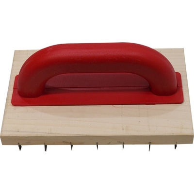 TOPTRADE škrabák na brízolit, drevený, 220 x 140 mm