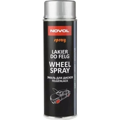 NOVOL SPRAY WHEEL - Strieborný lak na disky v spreji 500ml