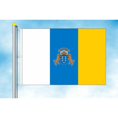 LIBEA, s.r.o. Kanárské ostrovy vlajka Rozměr: 30×45 cm, Uchycení: Karabiny na stožár