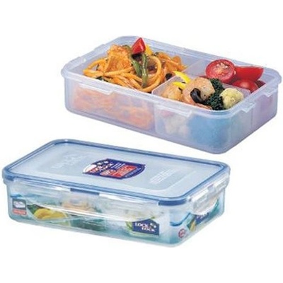 Lock&lock Dóza na potraviny s přihrádkami HPL816C 800 ml 20,5 x 13,4 x 5,2 cm