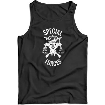 DRAGOWA мъжки потник Special forces, черен, 160 г/м2 (7913)