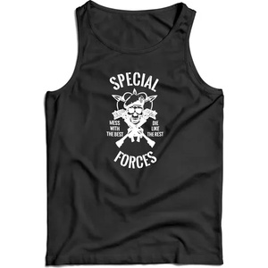 DRAGOWA мъжки потник Special forces, черен, 160 г/м2 (7913)