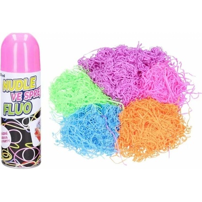 WIKY Nudle ve spreji FLUO/špagety ve spreji 17cm 250 ml 5 barev karneval (49031769)