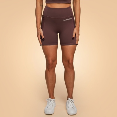 GymBeam BeastPink Дамски къси панталони Breeze Mulberry XS