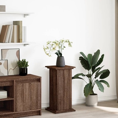 vidaXL Стойка за витрини със съхранение 31x30x60 см инженерно дърво (854622)
