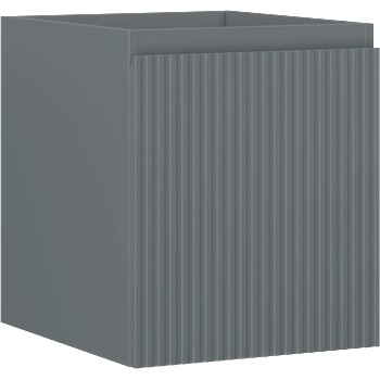 Mexen Rivel шкаф за баня за под умивалник 40 см, 1 чекмедже, гофриран, сив мат - 91A20-04047-1-BF66 (91A20-04047-1-BF66)