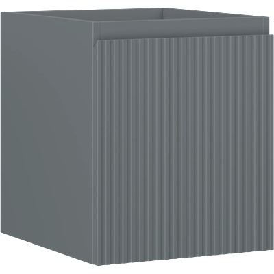 Mexen Rivel шкаф за баня за под умивалник 40 см, 1 чекмедже, гофриран, сив мат - 91A20-04047-1-BF66 (91A20-04047-1-BF66)