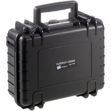 B&W Outdoor Case Type 1000 black, foam 1000/B/SI