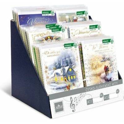 ARGUS Vánoční hudební přání prodejní box 36ks 01B10008