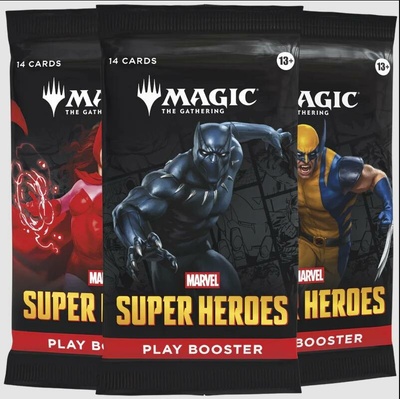 Wizards of the Coast Magic The Gathering Marvel Super Heroes Play Booster