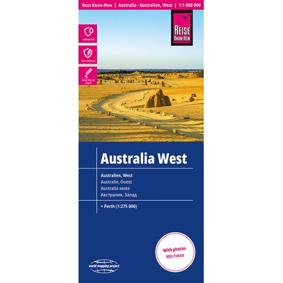 mapa Australien west 1:1,8 mil voděodolná
