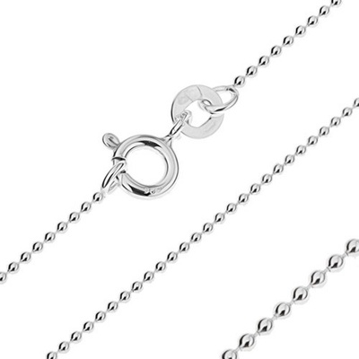 Šperky eshop Řetízek ze stříbra drobné armádní kuličky AB4.10