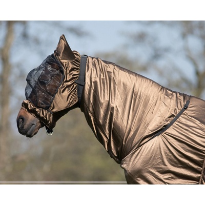 Q essentials Maska proti hmyzu ECZEMA s ochranou uší hnědá – Sleviste.cz