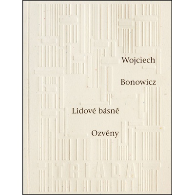 Lidové básně Ozvěny - Bonowicz Wojciech