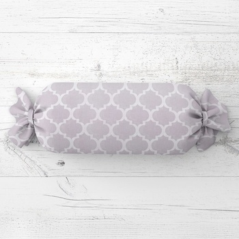 Biante Vankúš valec bonbon Sandra SA-188 Sivé Maroko 15x80