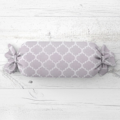 Biante Vankúš valec bonbon Sandra SA-188 Sivé Maroko 15x40