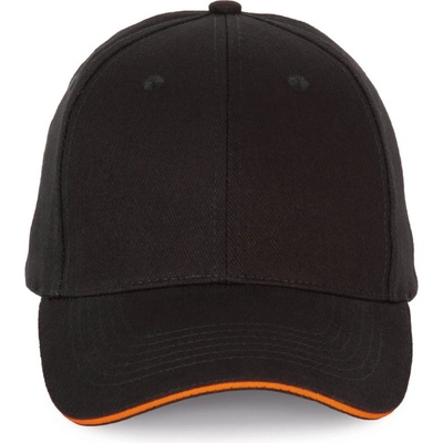 Kariban Kariban KP185 sandwich 6 panelová COT20018581399-black/orang Černá/oranžová