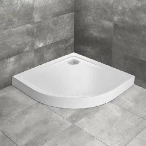 Radaway Doros A Compact Stone полукръгла душ корита 90x90 см бял акрил (SDRA9090-05-04S)