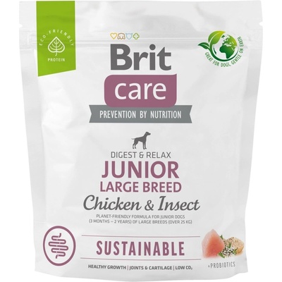 Brit Care Sustainable Junior Large Breed Chicken & Insect 1 kg