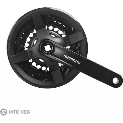 Shimano Tourney FC-TY301 kľuky, 150 mm, 3x8, 42/34/24T, štvorhran