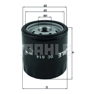 Olejový filter MAHLE ORIGINAL OC 614 (OC614)