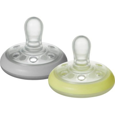 Tommee Tippee Closer To Nature Breast-like Natural Night 0-6m биберон 2 бр
