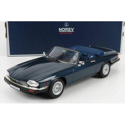 NOREV JAGUAR XJ-S CABRIOLET 1988 - BLUE 1:18