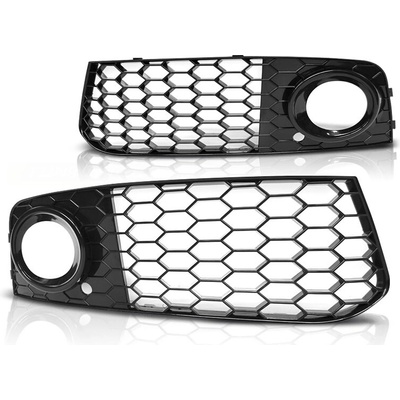 Mriežky hmloviek Audi A4 B8 08-11 Glossy Black