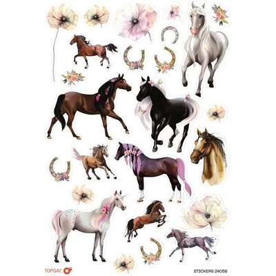Samolepky Horses Topgal STICKERS – Sleviste.cz