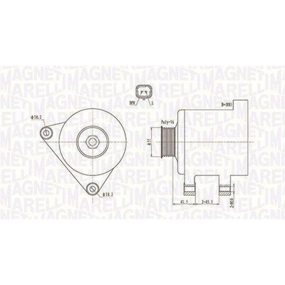 Generátor MAGNETI MARELLI 063731741010
