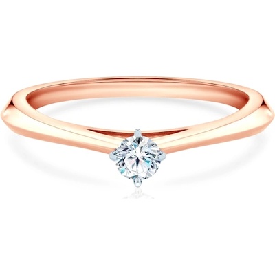 SAVICKI Годежен пръстен The Light: двуцветно злато, лабораторен диамант