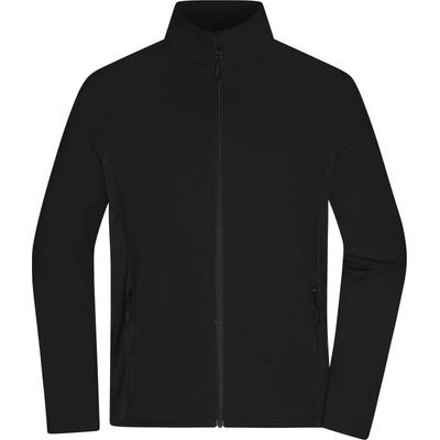 James & Nicholson JN 1860 pánská trečová fleecová bunda black/black