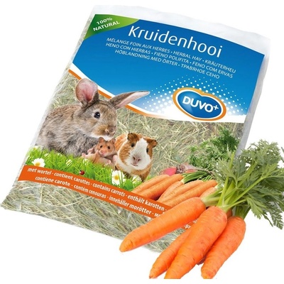 Duvo+ Seno bylinkové s mrkvou pre králiky a hlodavce 0,5 kg