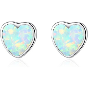 Silenti Jewelry Сребърни обеци "Трепет" - Тъмносин
