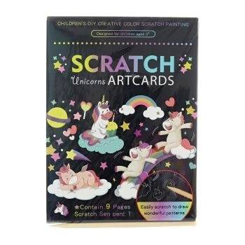 Vyškrabávacie obrázky jednorožec