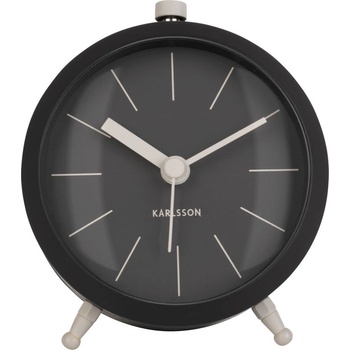 Karlsson Будилник Button черноматов (KA5778BK)