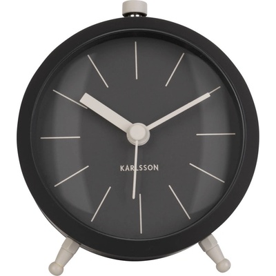 Karlsson Будилник Button черноматов (KA5778BK)